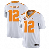 Tennessee Volunteers 12 Emmanuel Moseley White Nike College Football Jersey Dzhi,baseball caps,new era cap wholesale,wholesale hats